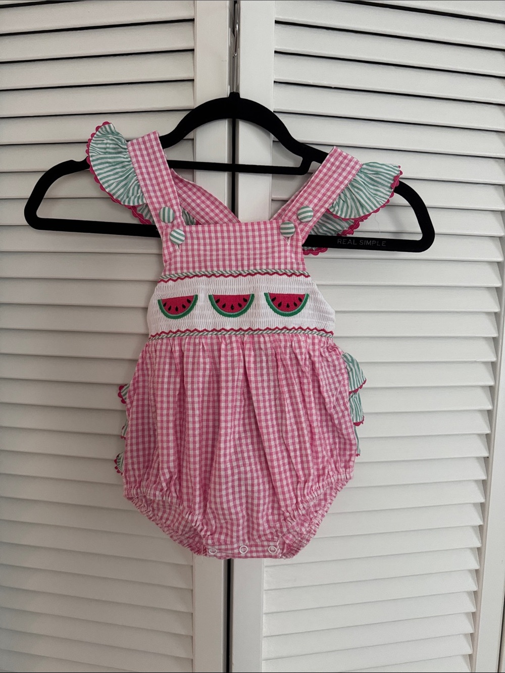LIL Cactus Watermelon Cotton Romper 18m